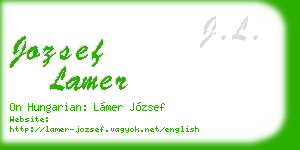 jozsef lamer business card