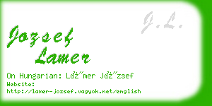 jozsef lamer business card